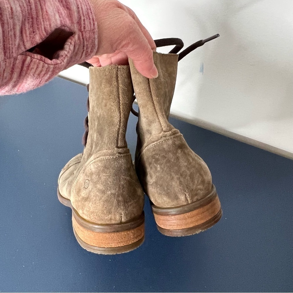 Born Women's Dunay Brown Distressed Suede High Top Lace Up Boot Size 6 Women’s - Picture 7 of 17
